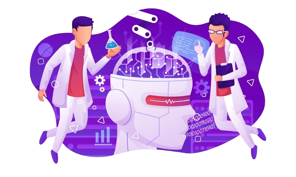 laboratório e cientistas